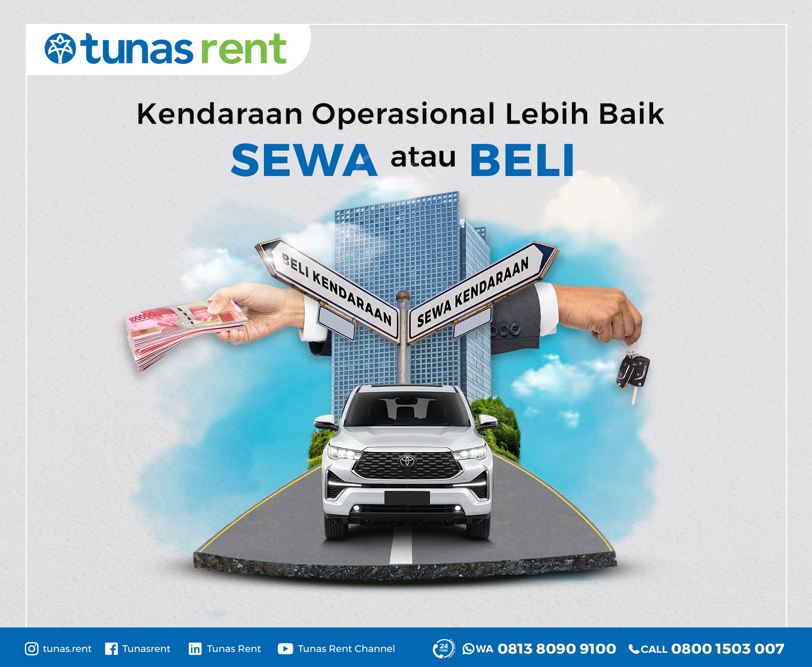 Kendaraan Operasional, Lebih Baik Beli atau Sewa?