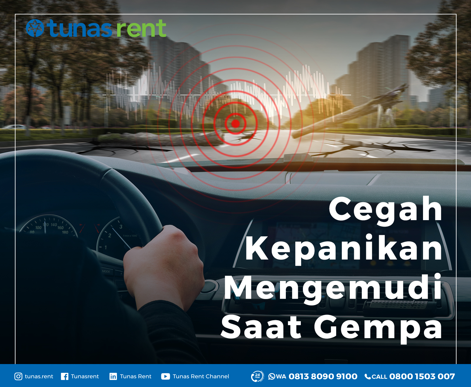 Cegah Kepanikan Mengemudi Saat Gempa