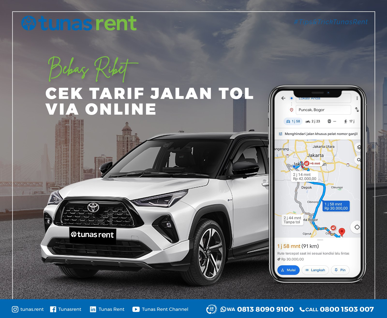 Bebas Ribet, Cek Tarif Jalan Tol Via Online