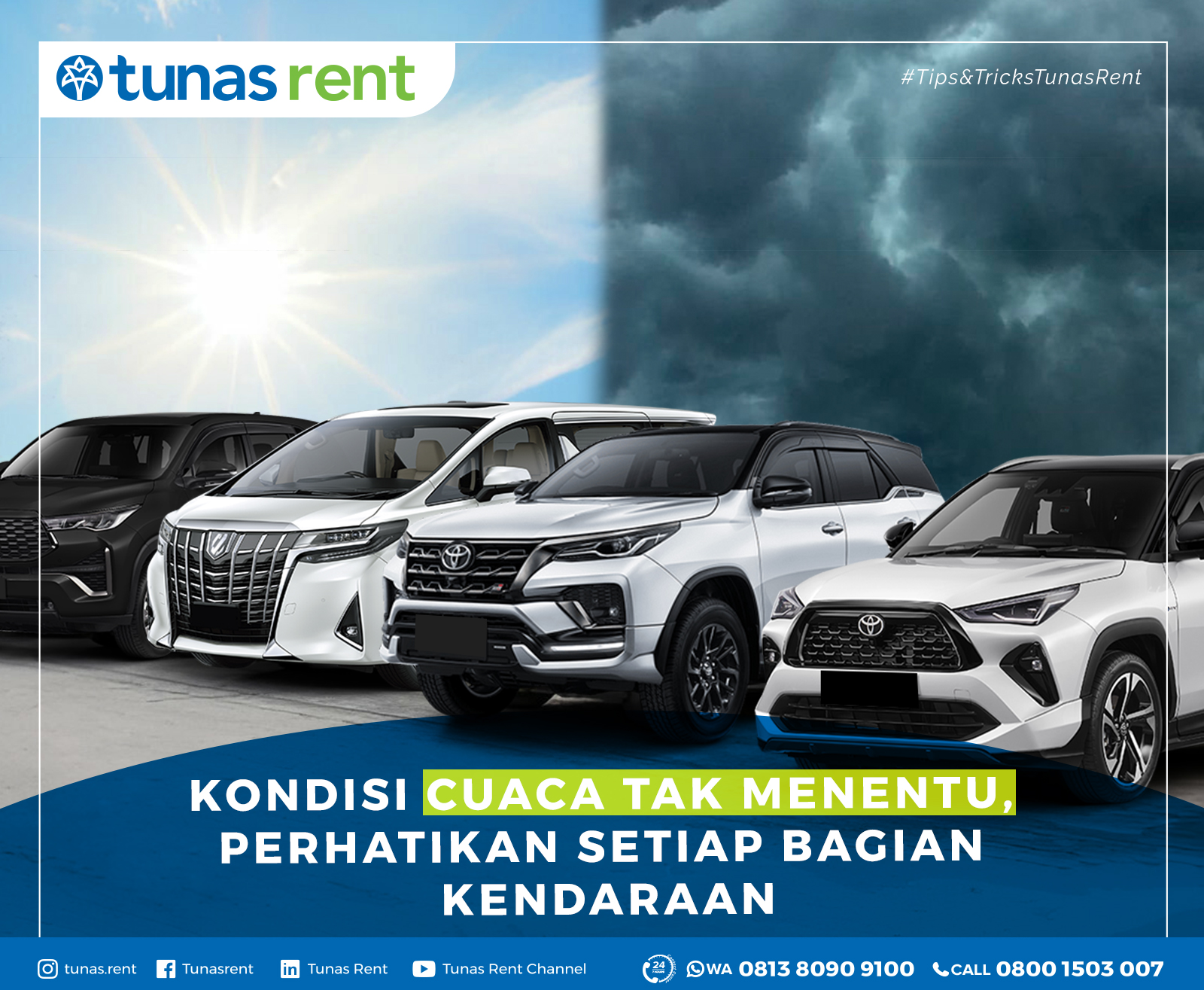 Kondisi Cuaca Tak Menentu, Perhatikan Setiap Bagian Kendaraan