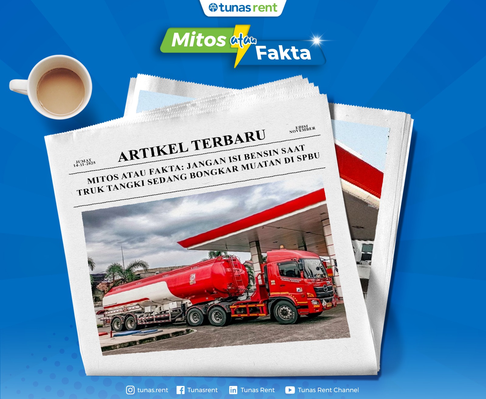 Mitos atau Fakta: Jangan Isi Bensin Saat Truk Tangki Sedang Bongkar Muat di SPBU